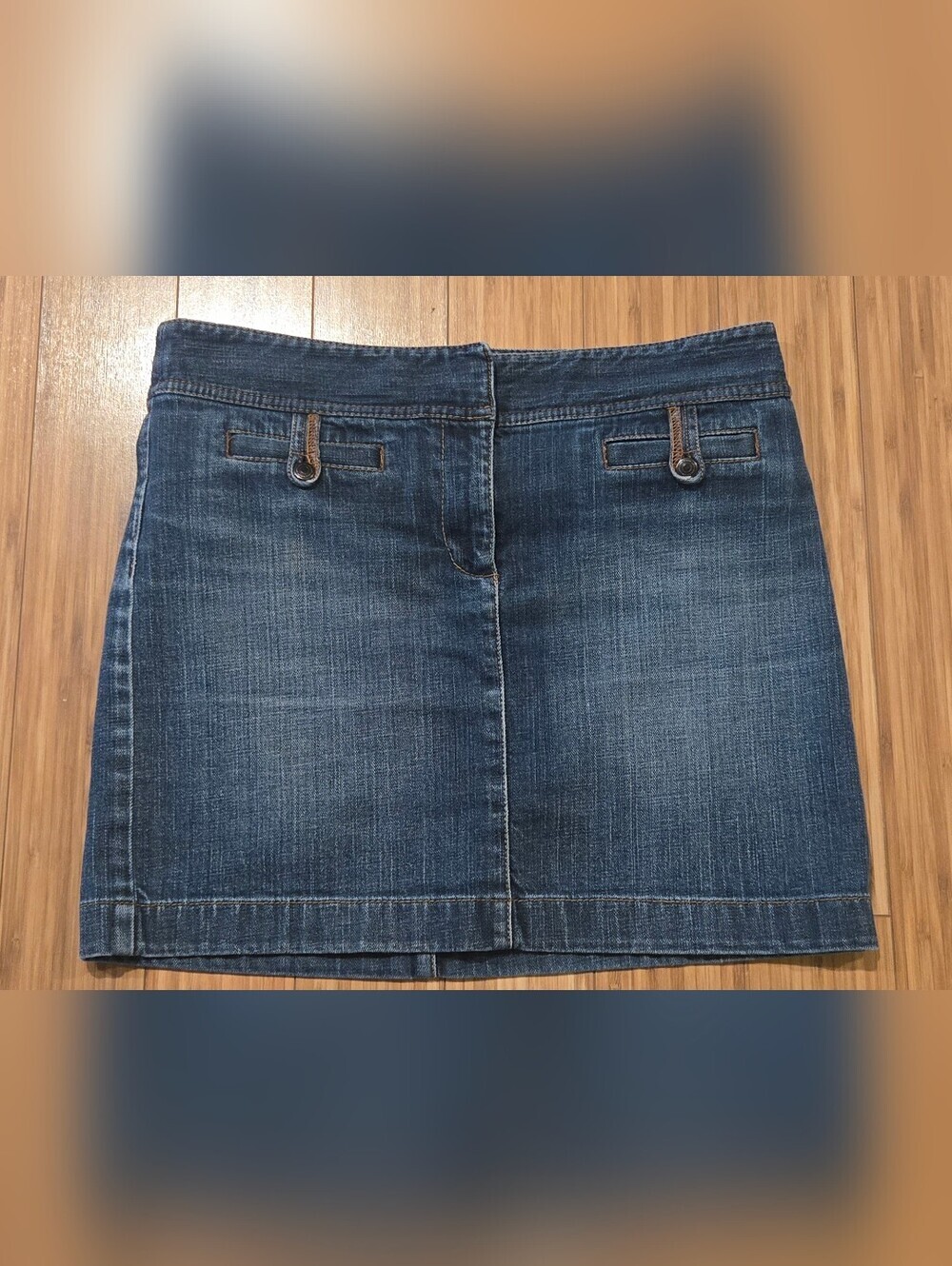 Loft Denim Mini Skirt - Blue